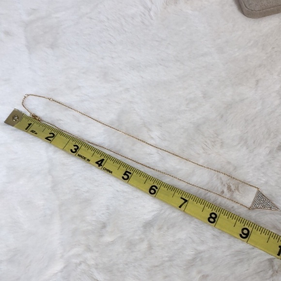 Gold Triangle Necklace And Peekaboo Earrings - Picture 8 of 9